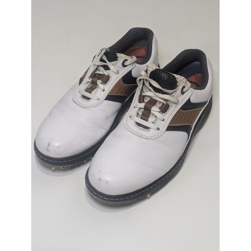 FootJoy Contour Golf Shoes 54130 White / Brown - 7 US